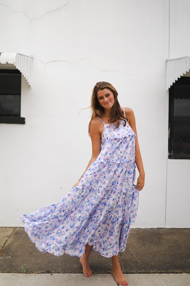 Floral Frenzy Maxi - Blue Floral