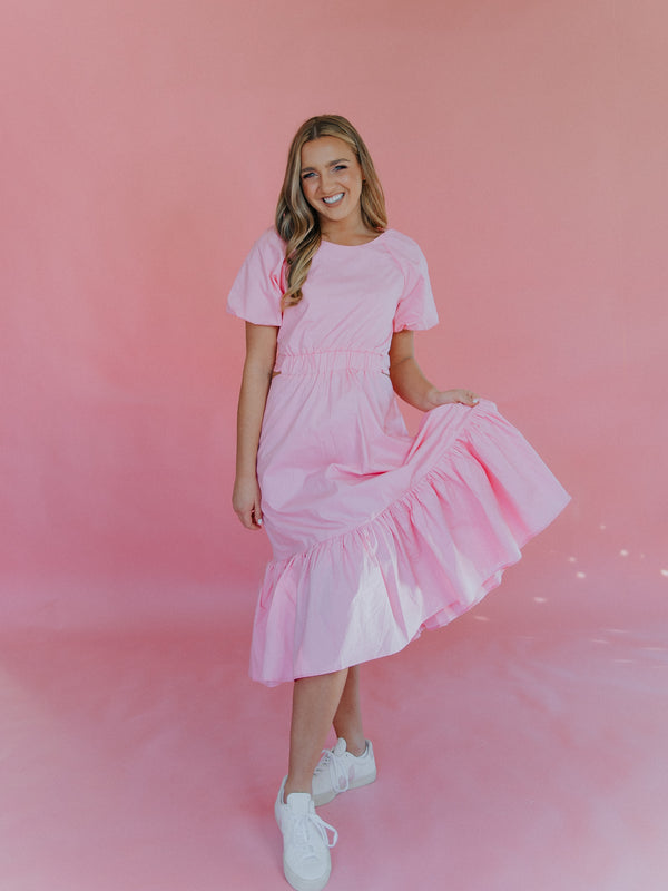 In Love Again Dress - Perfect Pink