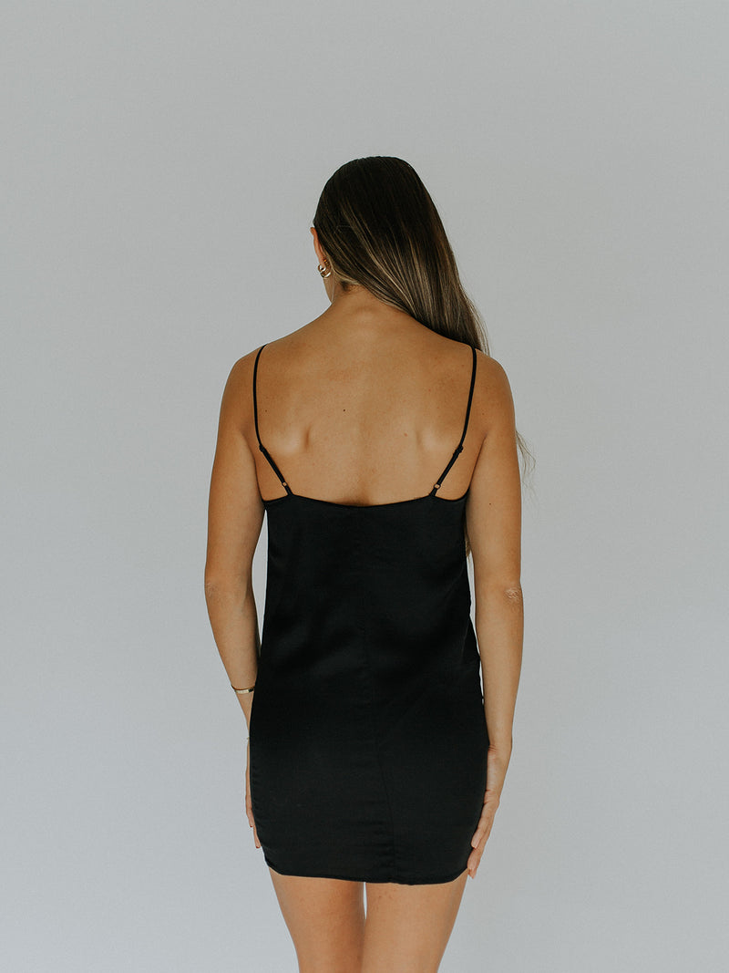 Classic Slip Dress - Black